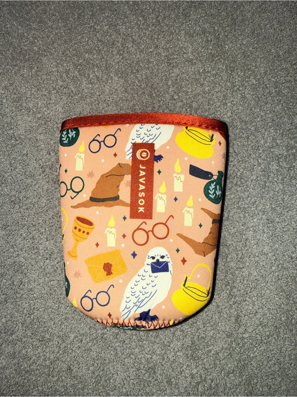 Javasok cold drink sleeve - Harry Potter themed